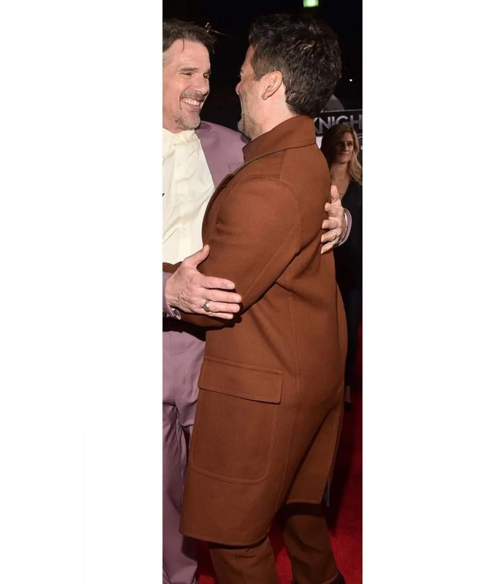 Oscar Isaac Moon Knight Premiere Brown Coat