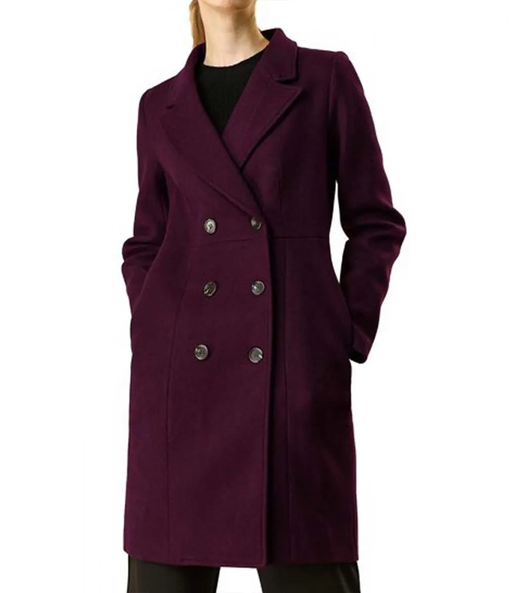 Parker Posey Tales of the Walking Dead Purple Coat