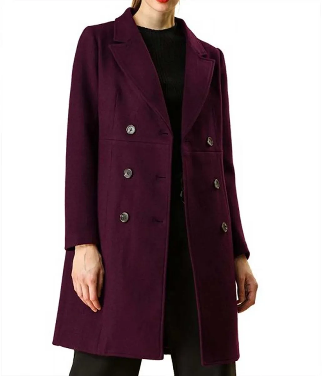 Parker Posey Tales of the Walking Dead Purple Coat