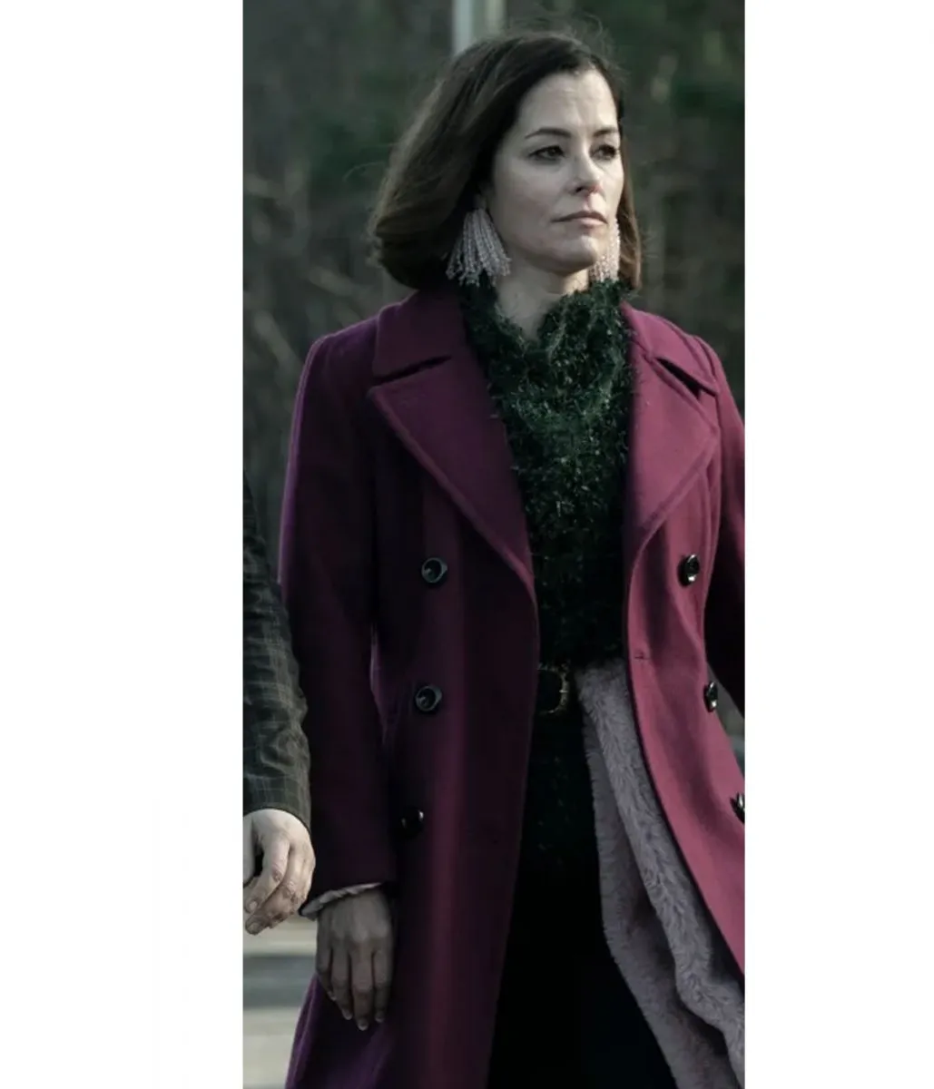 Parker Posey Tales of the Walking Dead Purple Coat