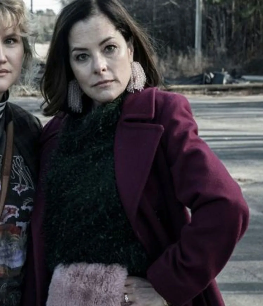 Parker Posey Tales of the Walking Dead Purple Coat