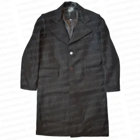 Peaky Blinders Michael Gray Black Wool Coat