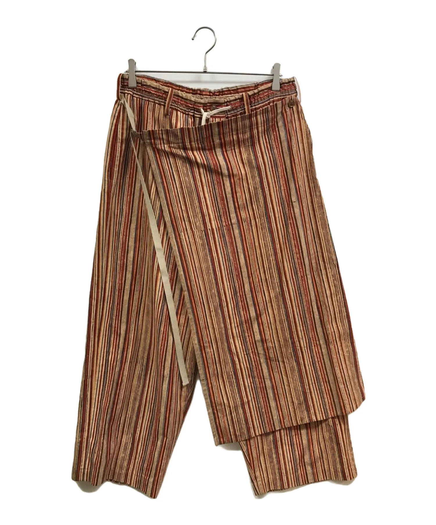 [Pre-owned] s'yte Yohji Yamamoto striped wrap pants UT-P42-023-1