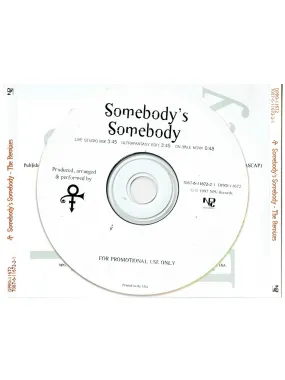 Prince – O(+> Somebody's Somebody Promotional Only CD Single 3 Track USA Release 1997 Prince