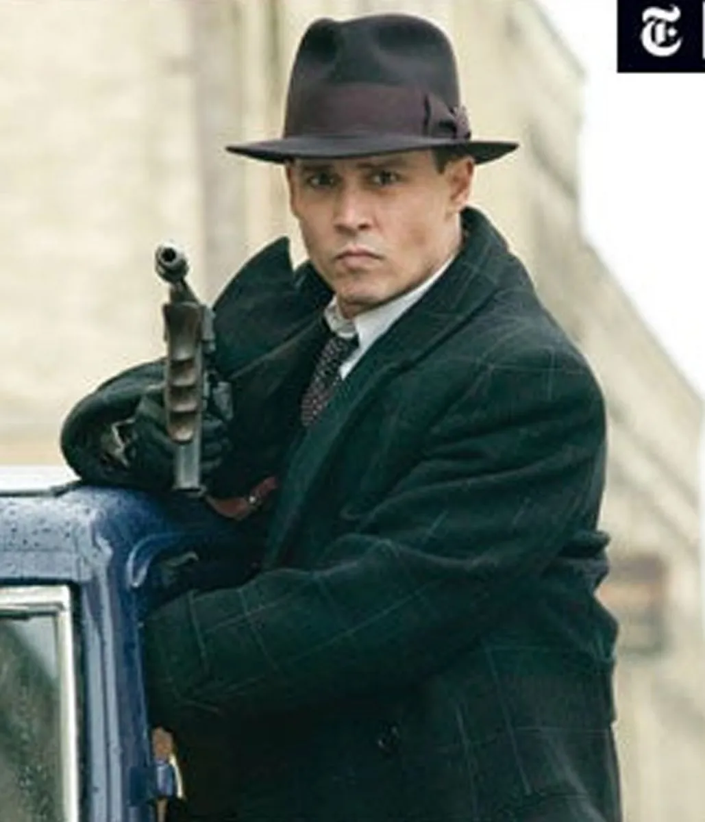 Public Enemies John Dillinger Black Trench Coat