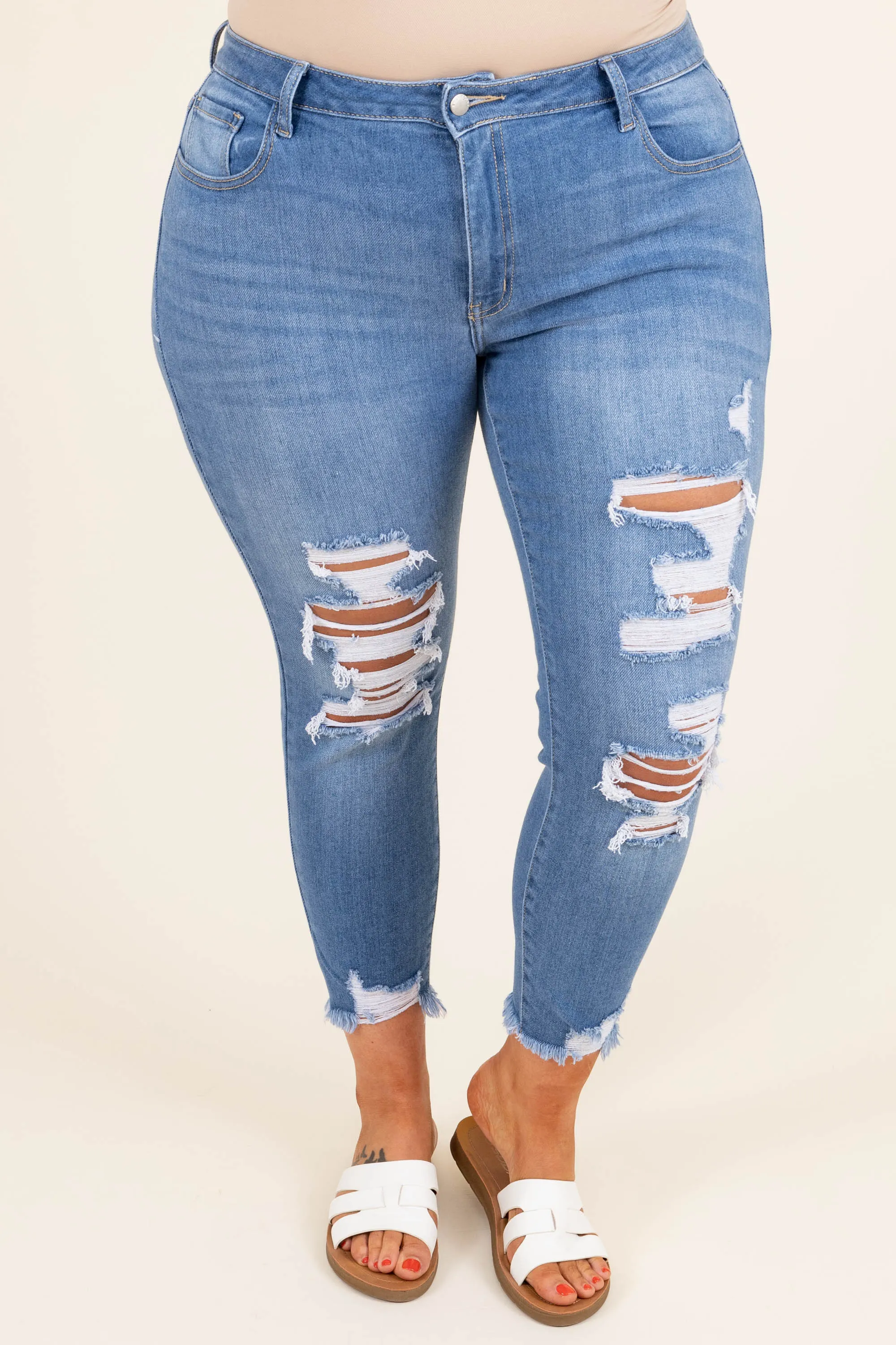 Reach For It Jeans, Medium Wash