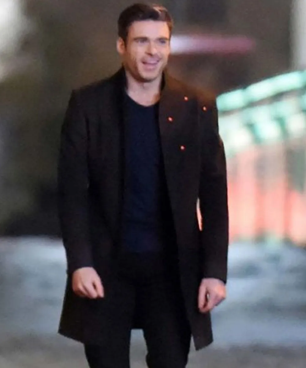 Richard Madden Eternals Black Coat