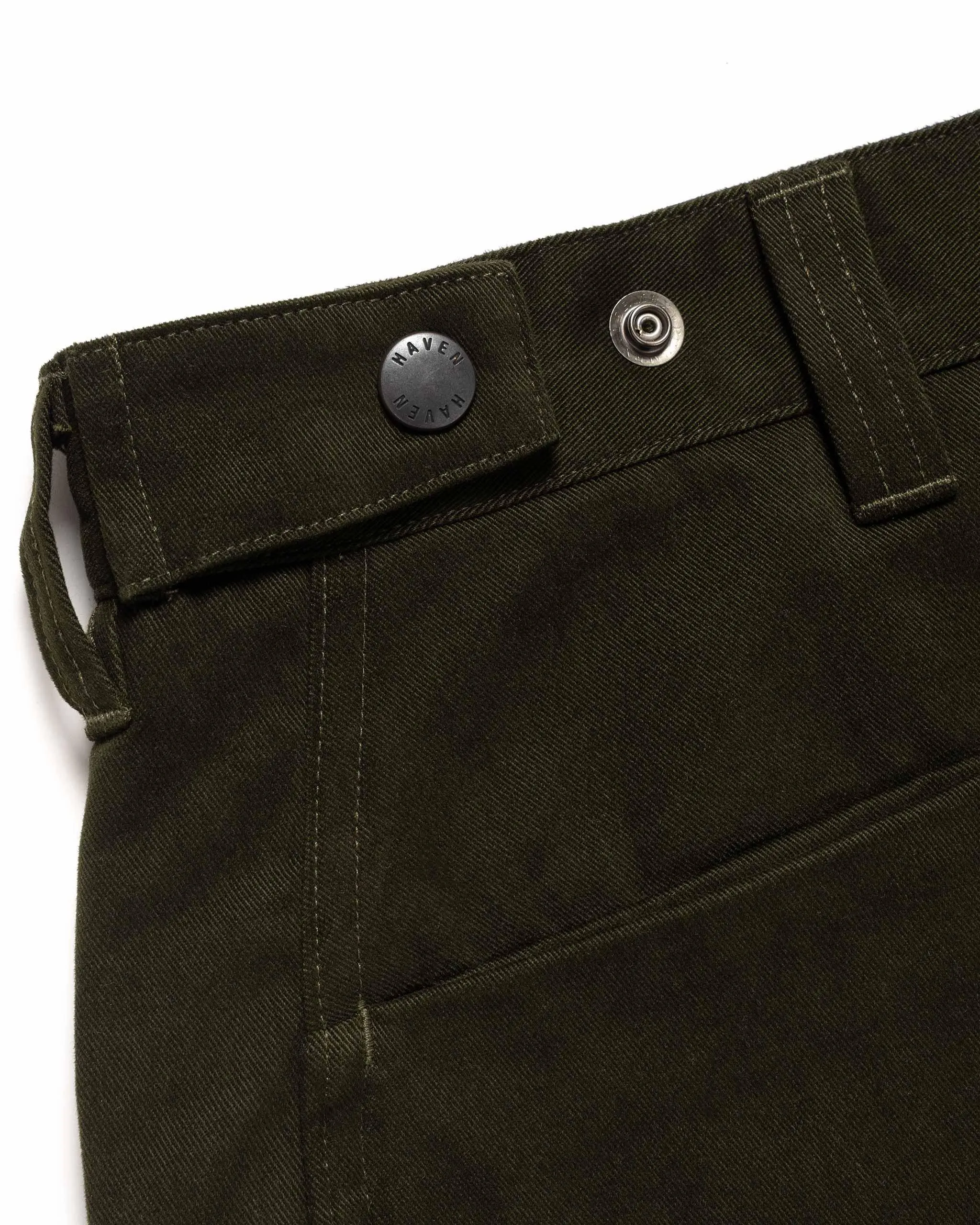 Rig Pant - Duca Visconti Emerized Cotton Twill Olive