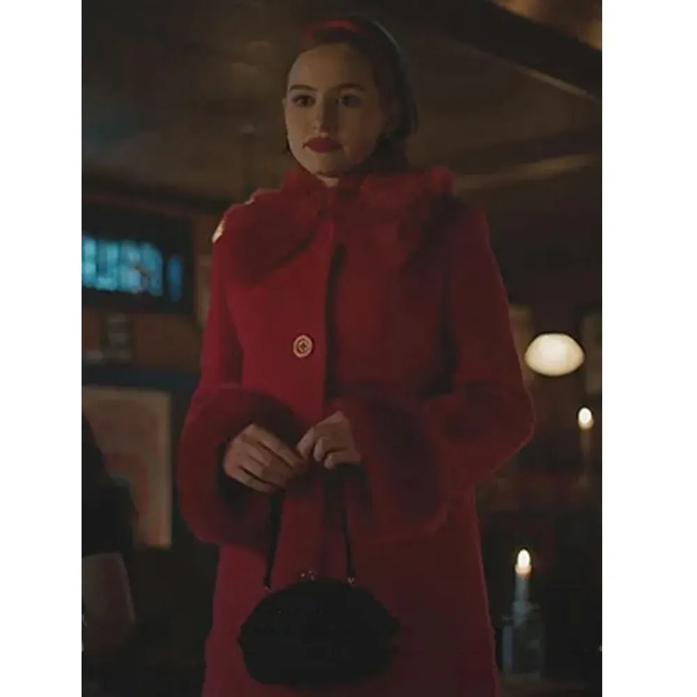 Riverdale Season 7 Madelaine Petsch Red Coat