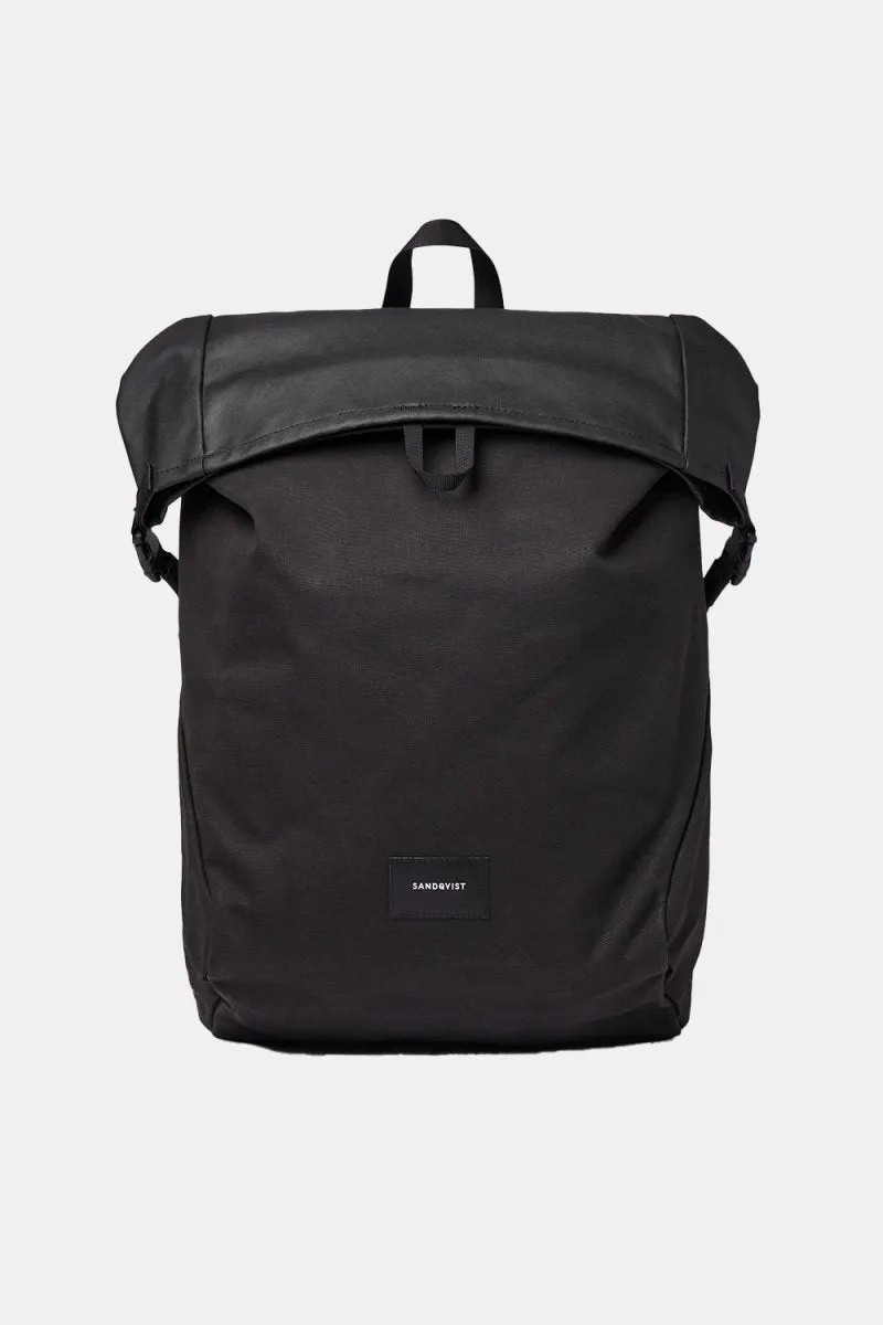 Sandqvist Alfred Backpack (Black/Black Webbing)