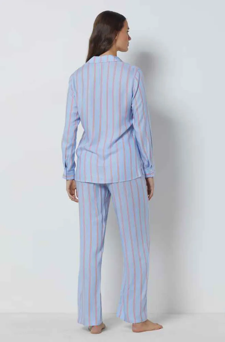 SOFFIA Striped Pajama Shirt