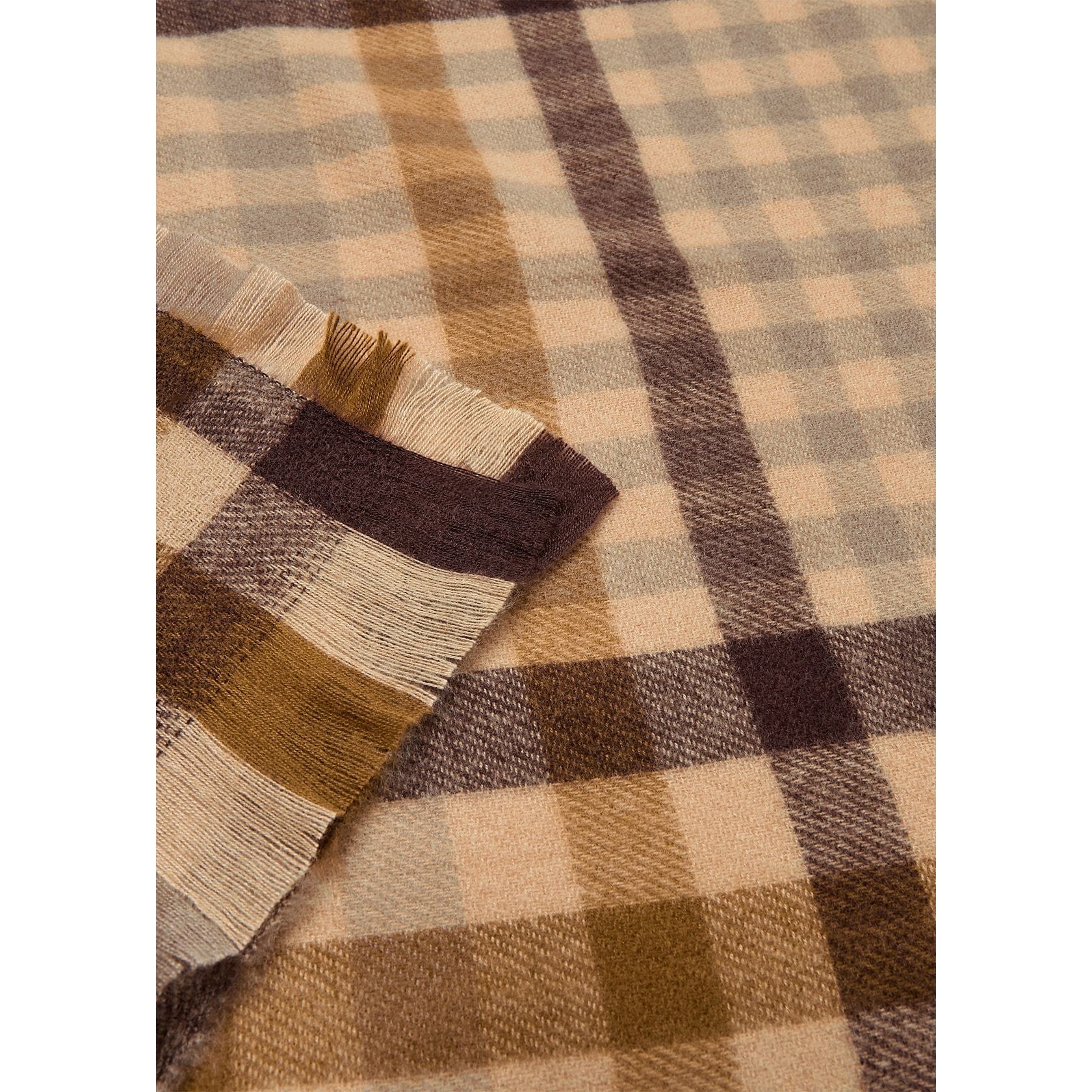 SoyaConcept Brown Check Scarf - 51126-40