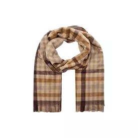 SoyaConcept Brown Check Scarf - 51126-40