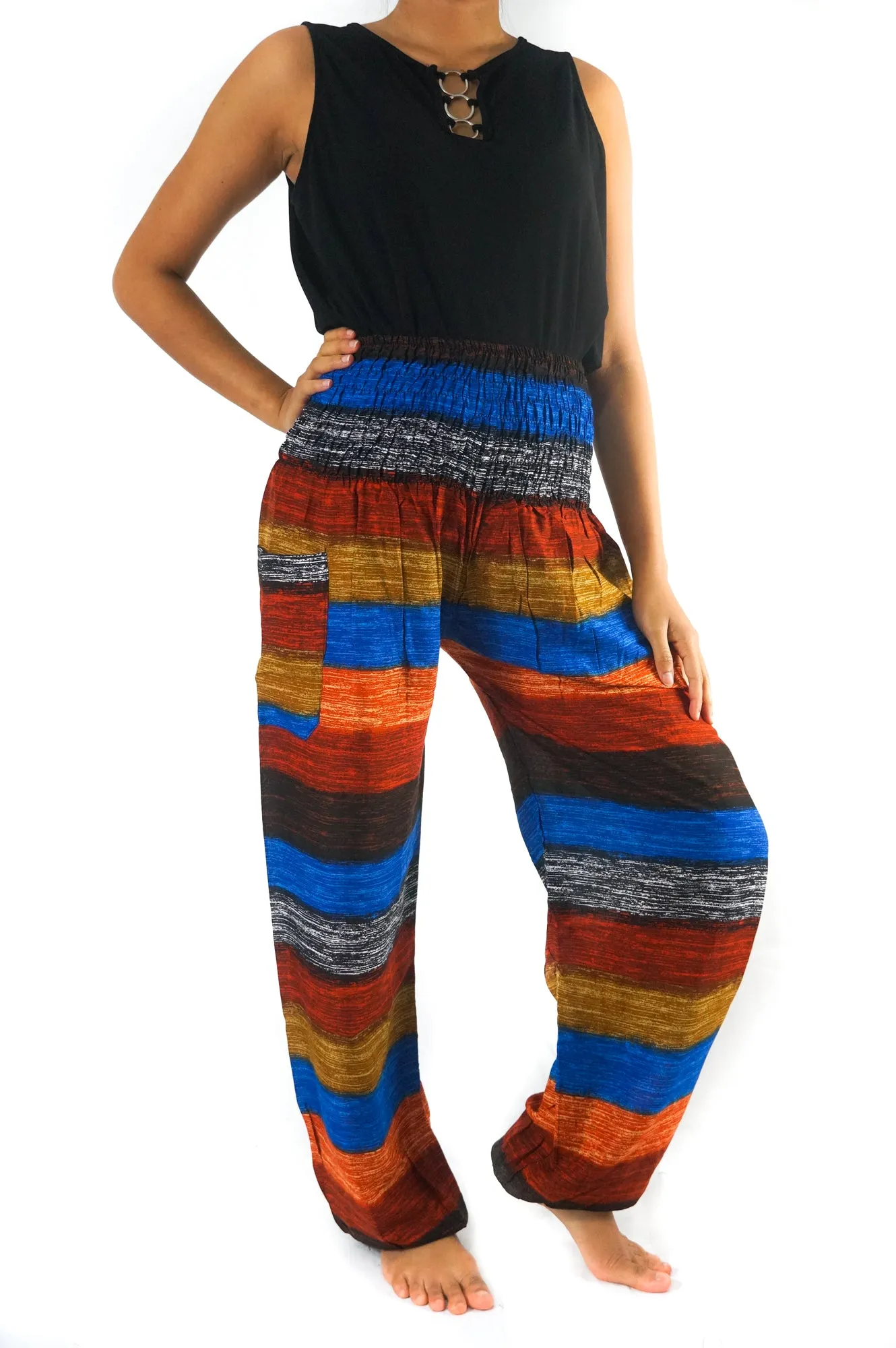 Striped Harem Pants, Hippie Pants, Boho Pants, Striped Pants