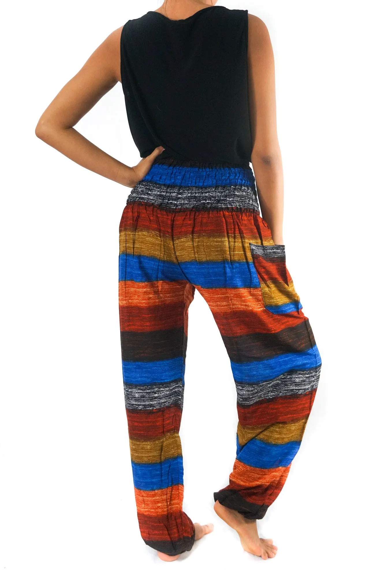 Striped Harem Pants, Hippie Pants, Boho Pants, Striped Pants