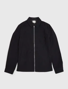 Suit Kevin Zip Shirt Jacket - Black