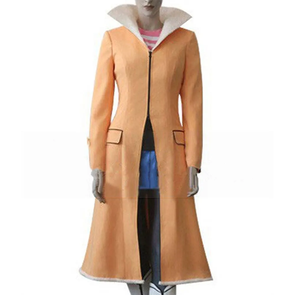 Suou Pavlichenko Darker Than Black Orange Cotton Coat