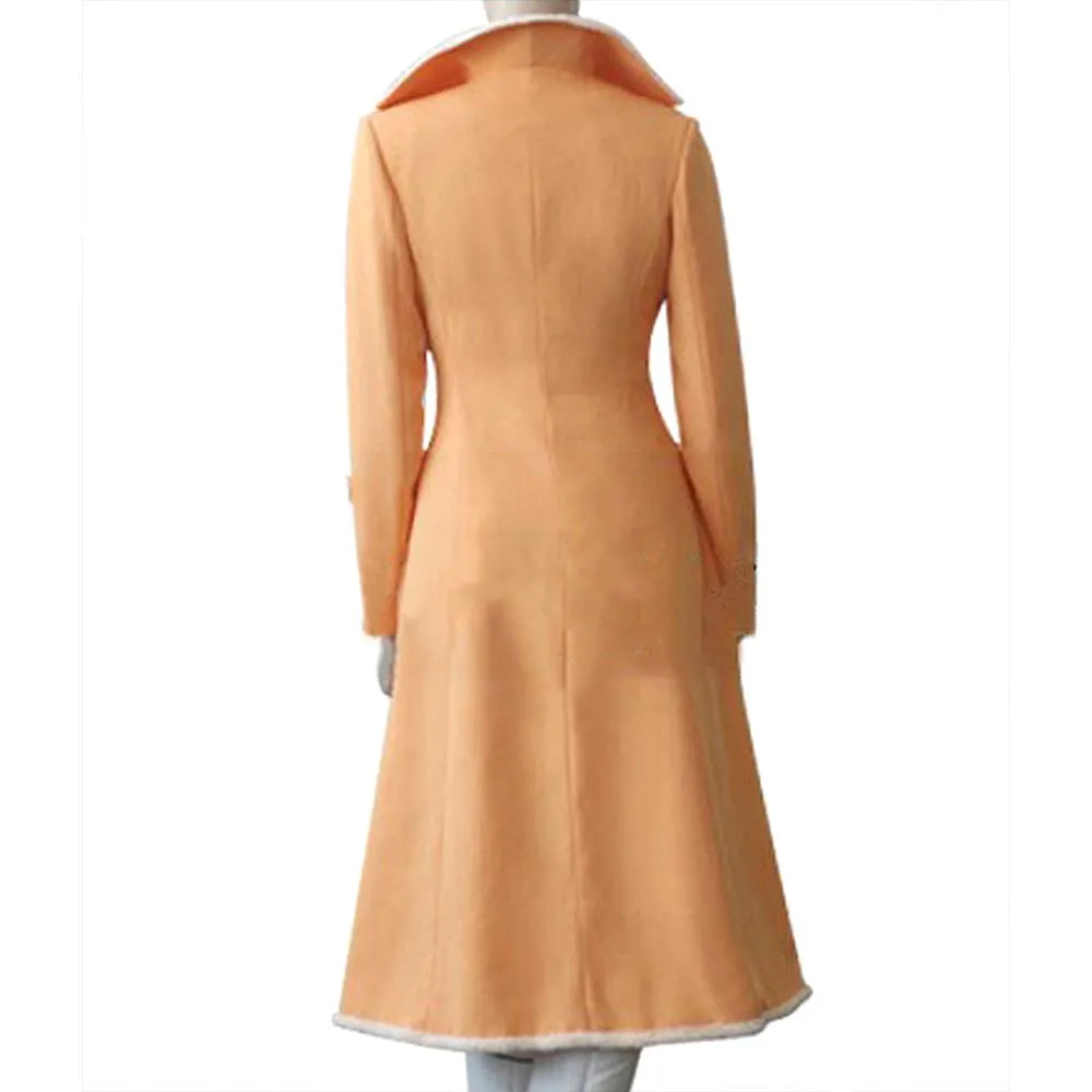 Suou Pavlichenko Darker Than Black Orange Cotton Coat