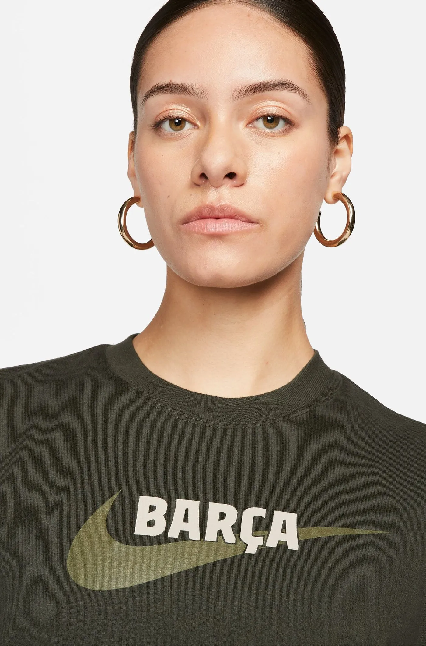 T-shirt green Bara Nike - Women