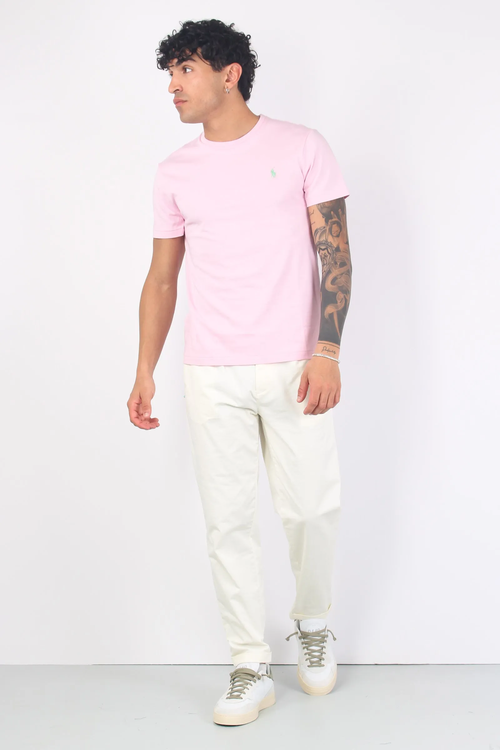 T-shirt Jersey Manica Corta Garden Pink