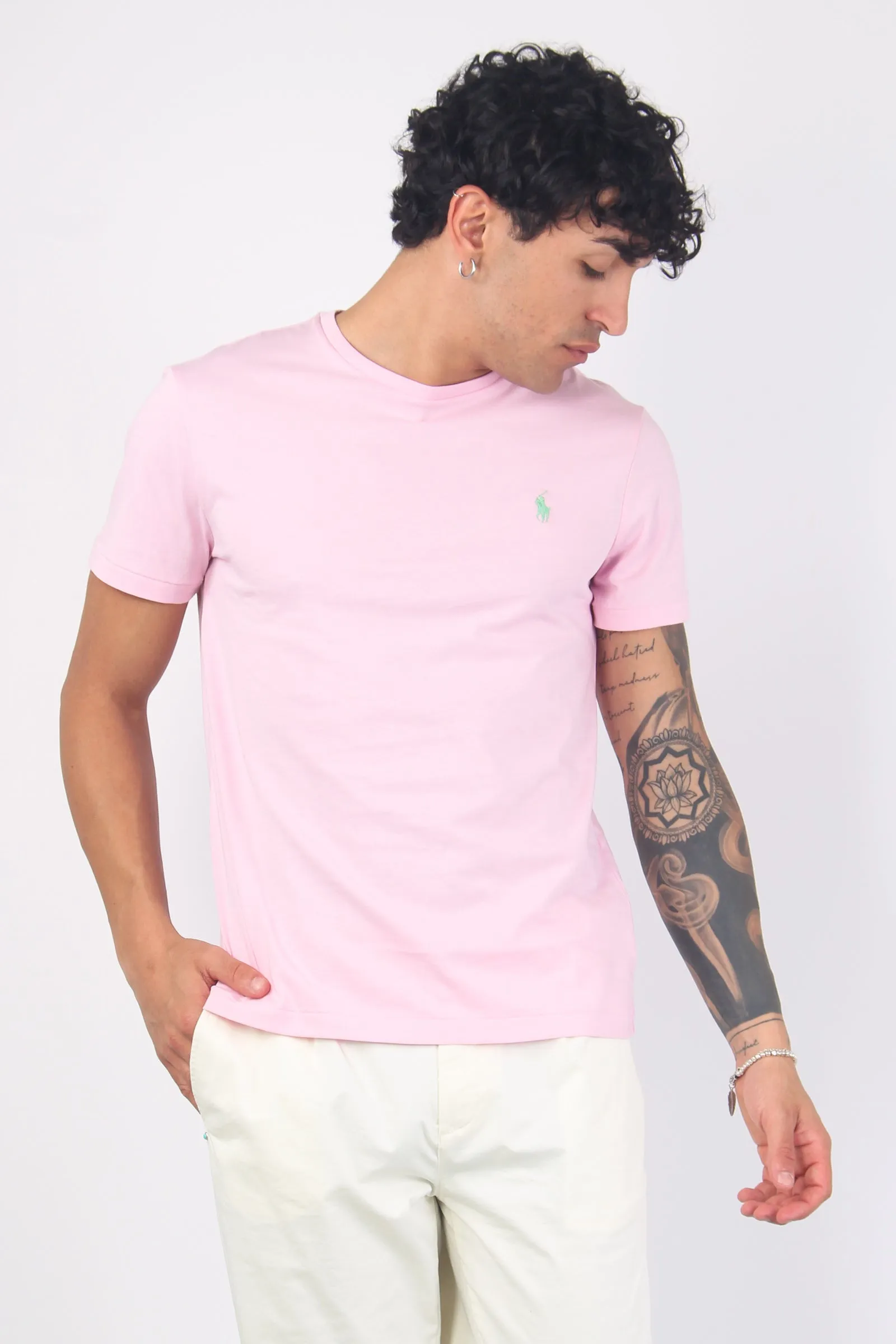 T-shirt Jersey Manica Corta Garden Pink