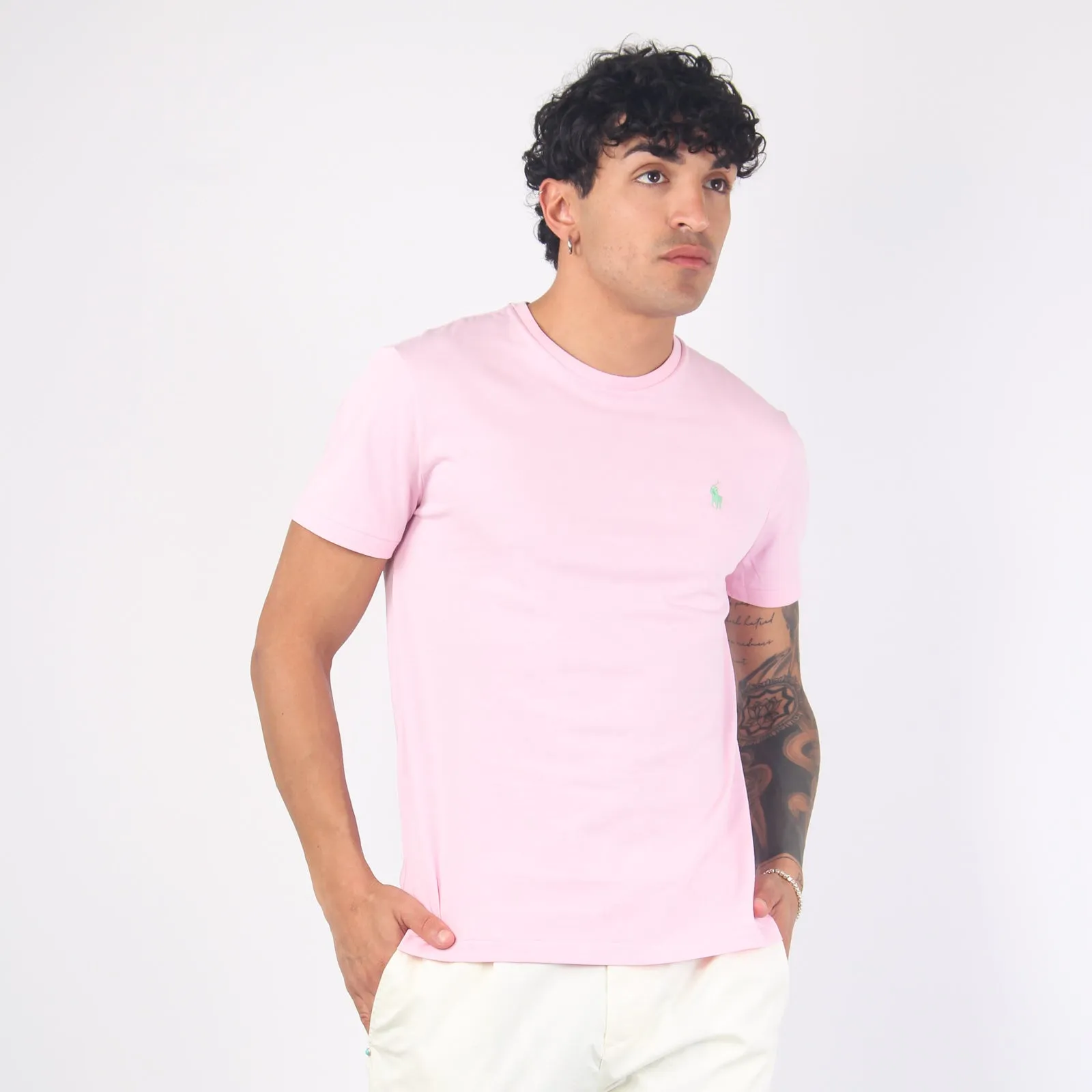 T-shirt Jersey Manica Corta Garden Pink