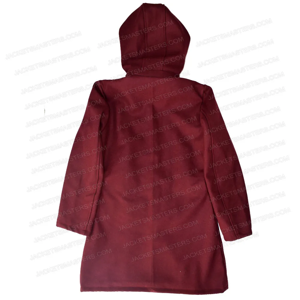 Taylor Swift Duffle Maroon Coat