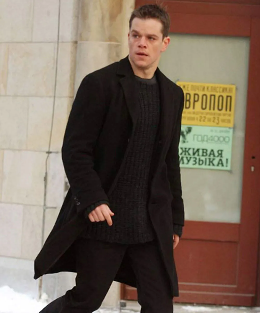 The Bourne Supremacy Matt Damon Wool Coat