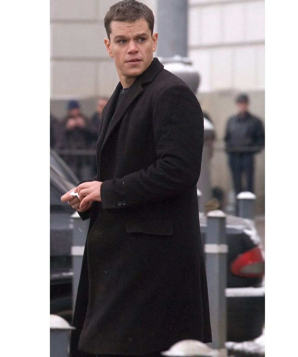 The Bourne Supremacy Matt Damon Wool Coat