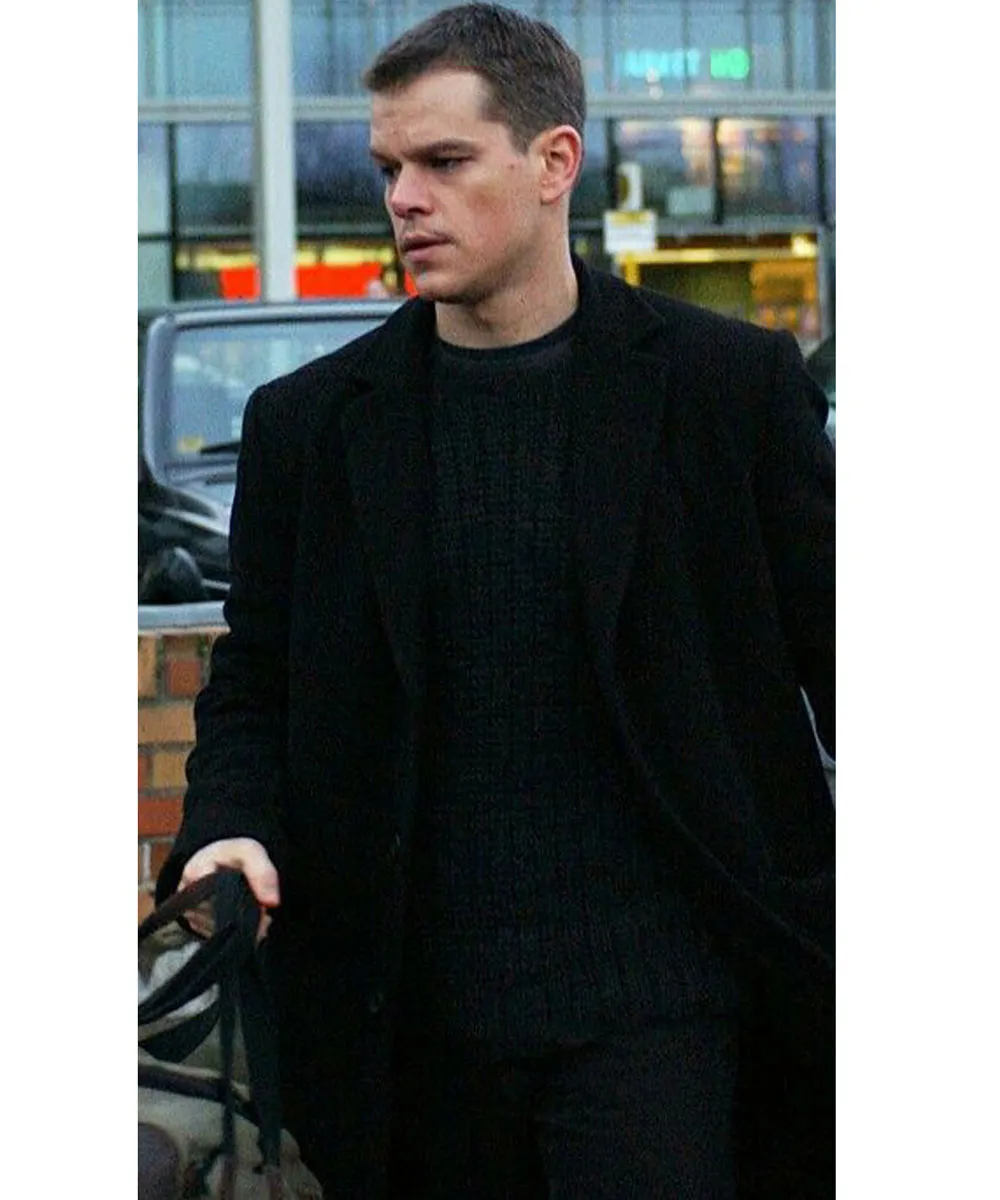 The Bourne Supremacy Matt Damon Wool Coat