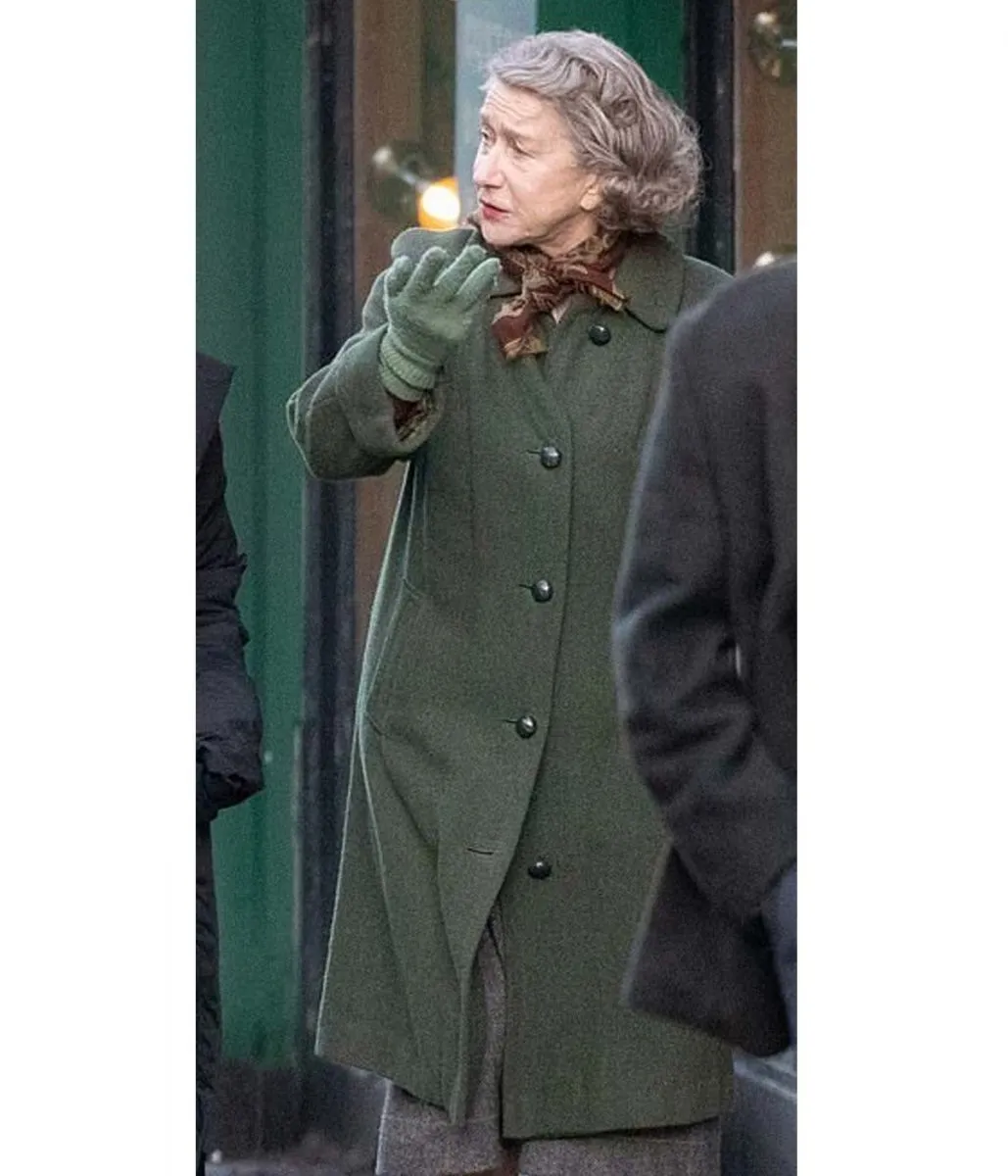 The Duke Helen Mirren Green Wool Coat