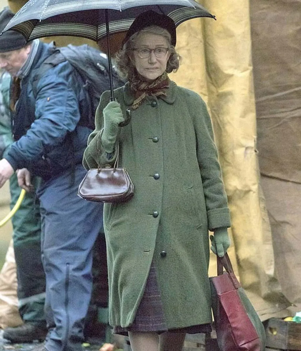 The Duke Helen Mirren Green Wool Coat