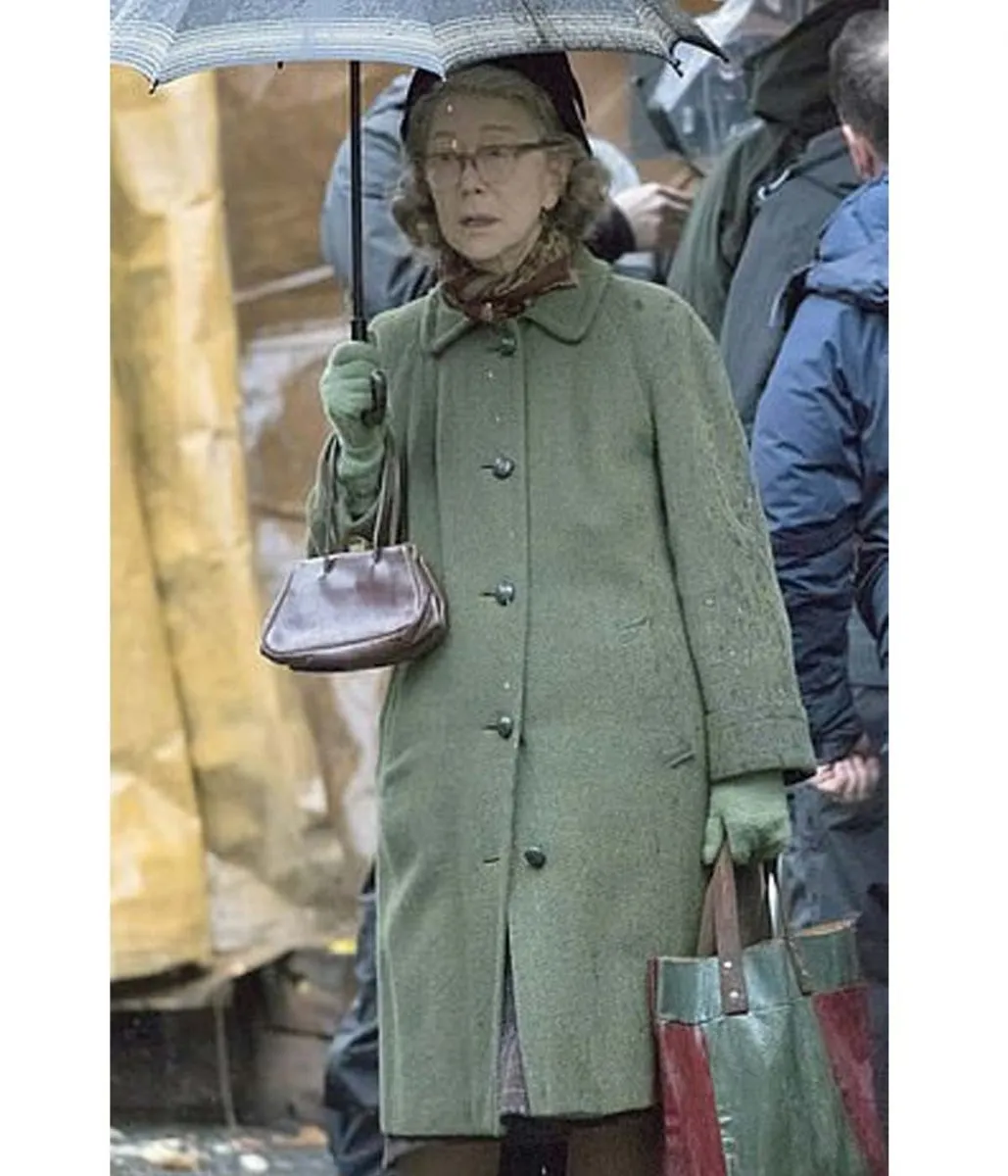 The Duke Helen Mirren Green Wool Coat