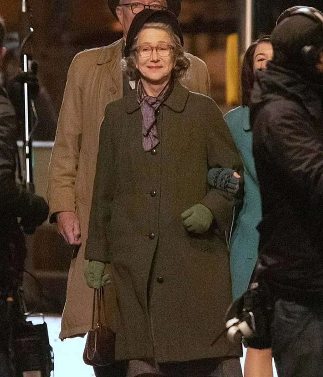 The Duke Helen Mirren Green Wool Coat