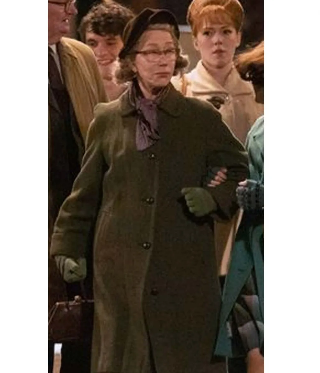 The Duke Helen Mirren Green Wool Coat