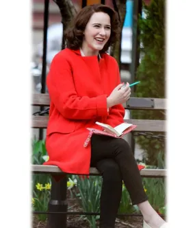 The Marvelous Mrs Maisel S04 Rachel Brosnahan Red Coat