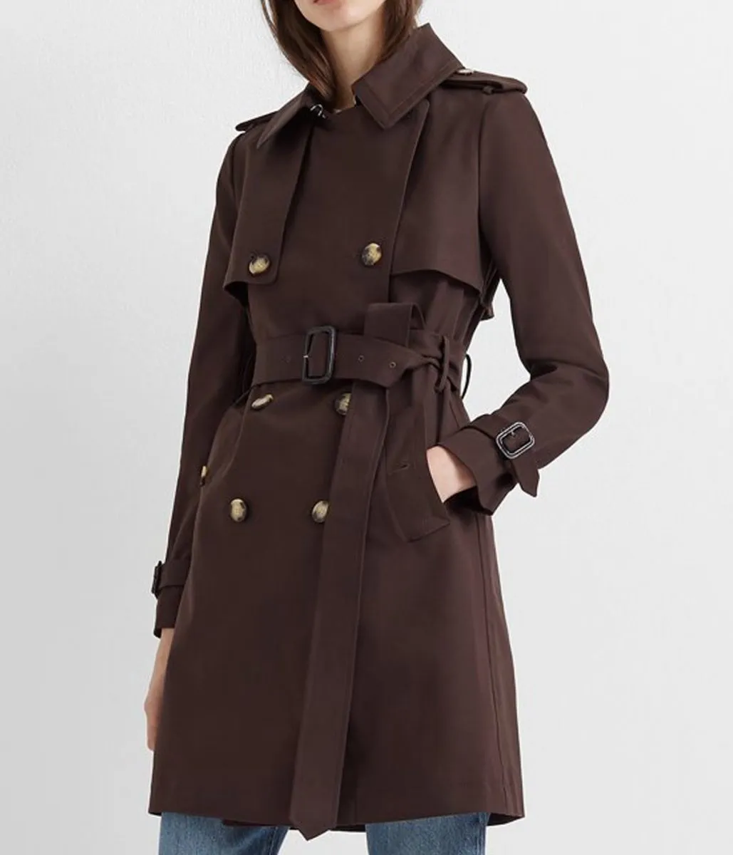 The Young and The Restless Melissa Claire Egan Brown Cotton Coat