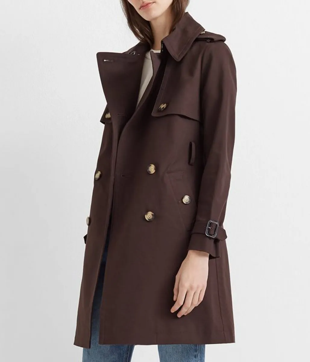 The Young and The Restless Melissa Claire Egan Brown Cotton Coat