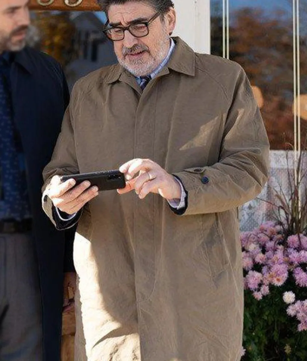 Three Pines Alfred Molina Cotton Coat - Armand Gamache Three Pines Coat