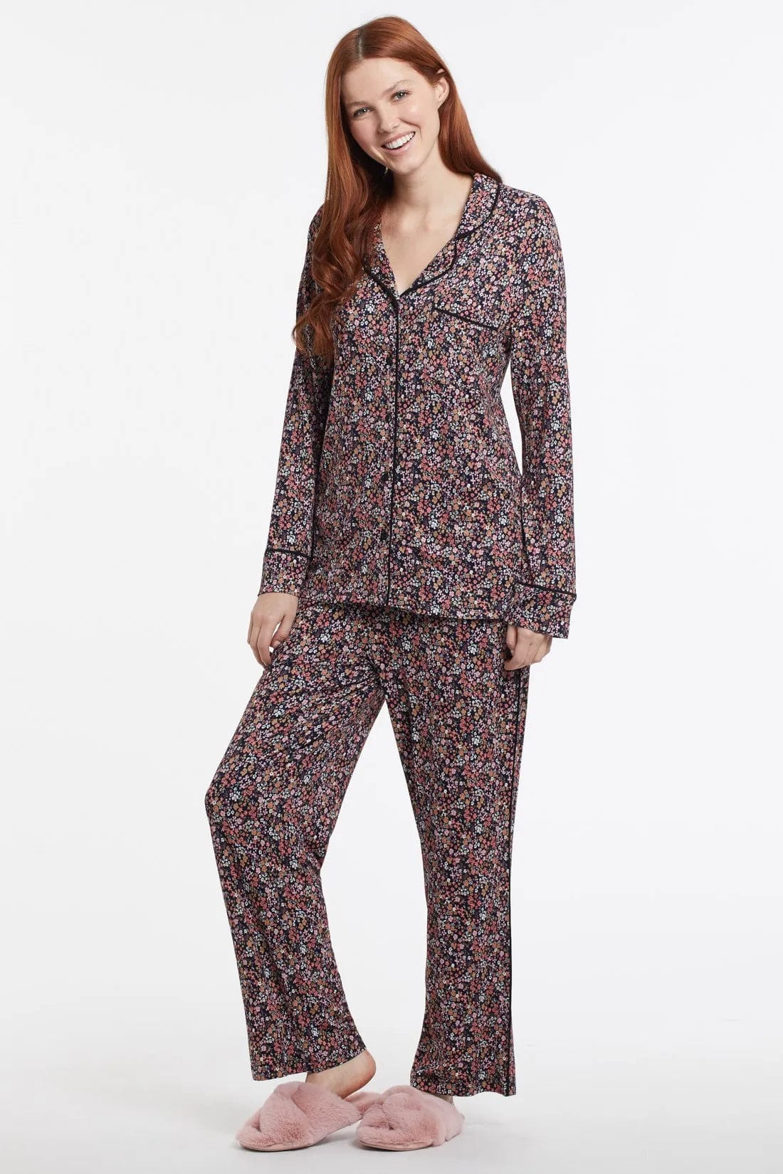 Tribal 2-Piece Pajama Set with Eye Mask - 7590O-4682-2909