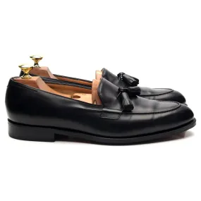 'Truro' Black Leather Tasse Loafers UK 7.5 E