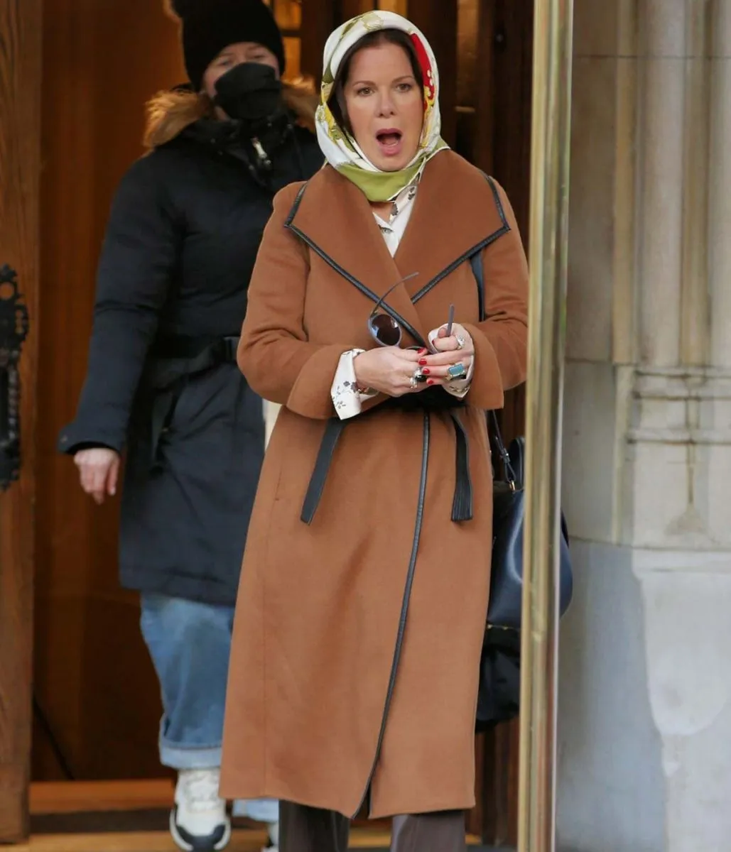 Uncoupled Marcia Gay Harden Belted Coat