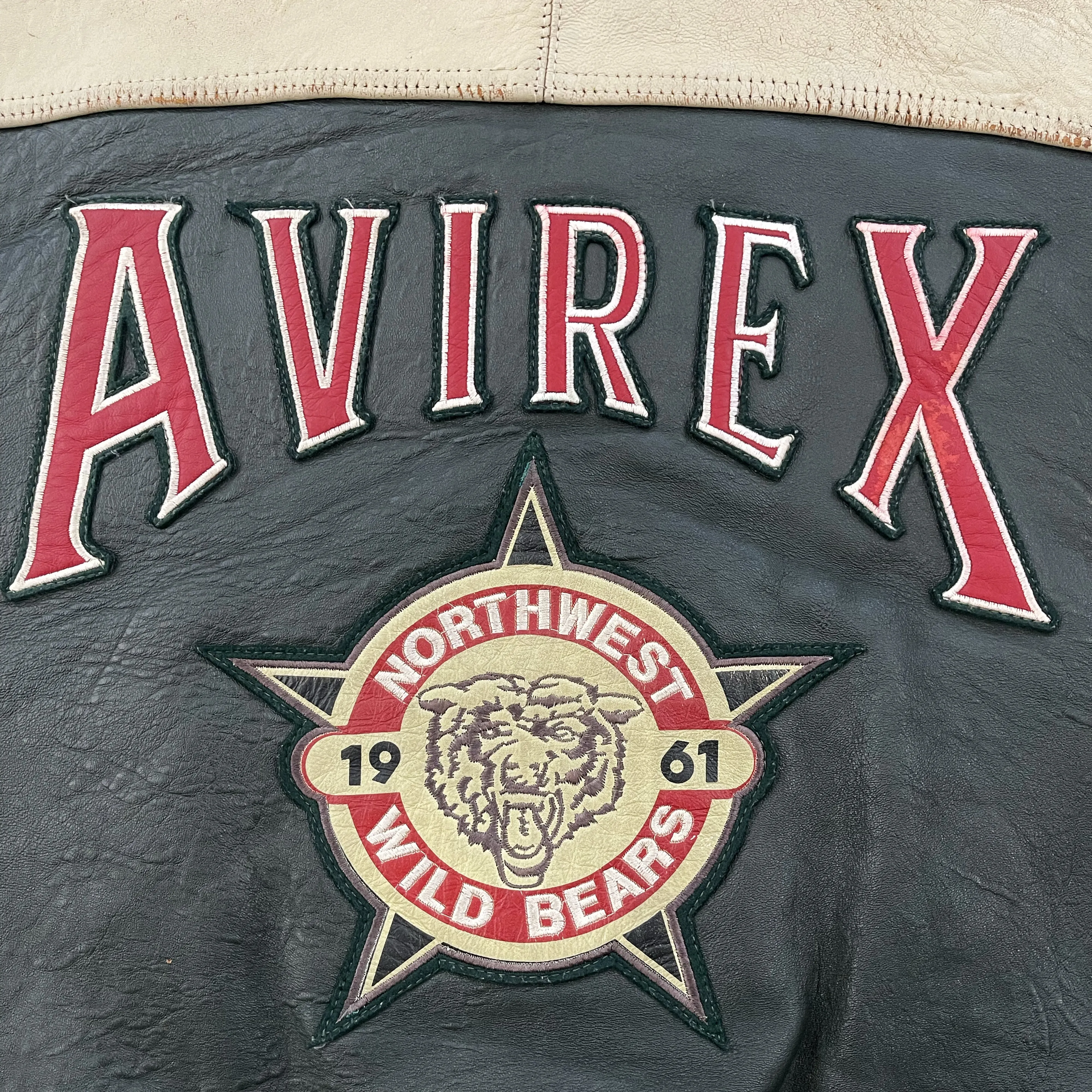 Vintage Avirex Leather Varsity Jacket