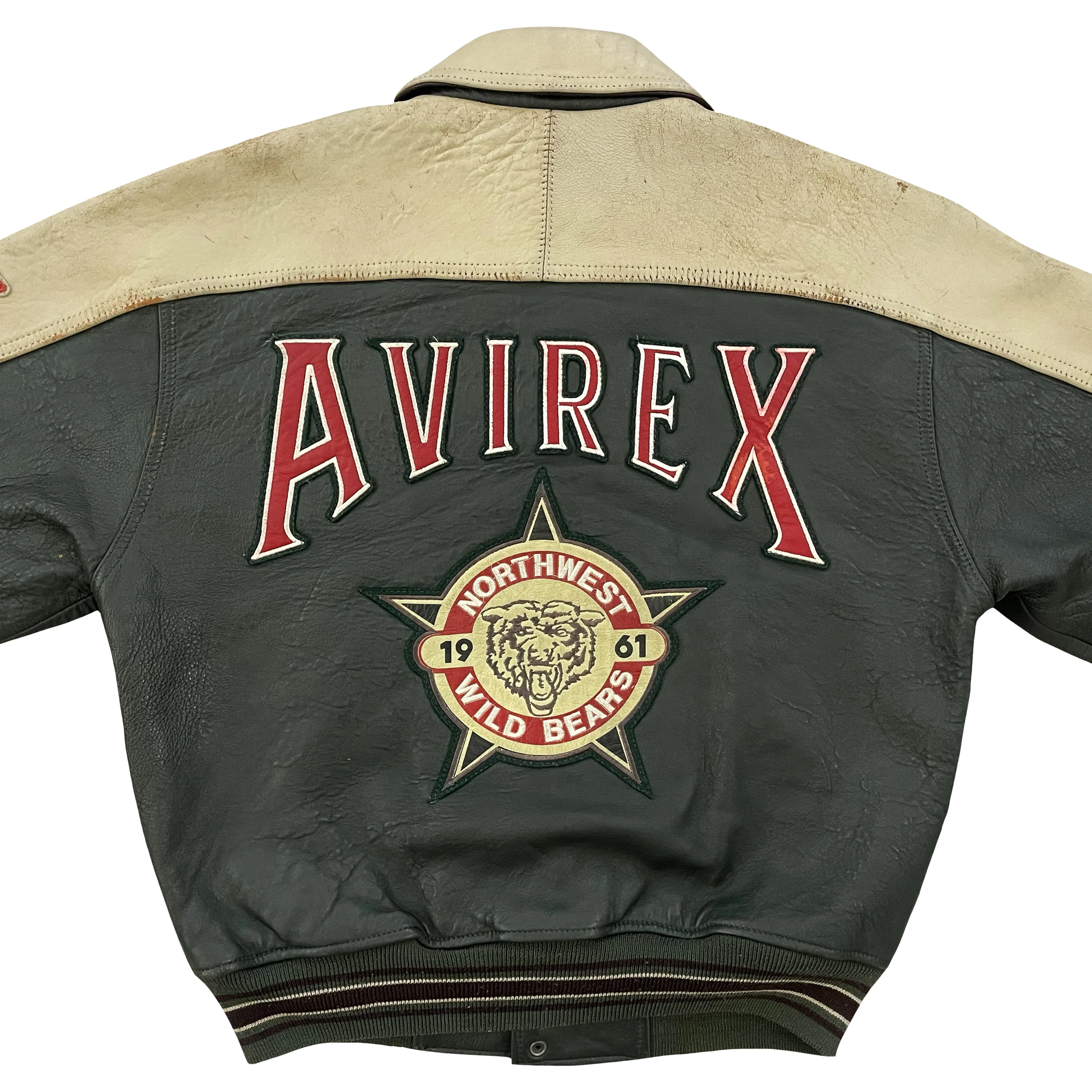 Vintage Avirex Leather Varsity Jacket