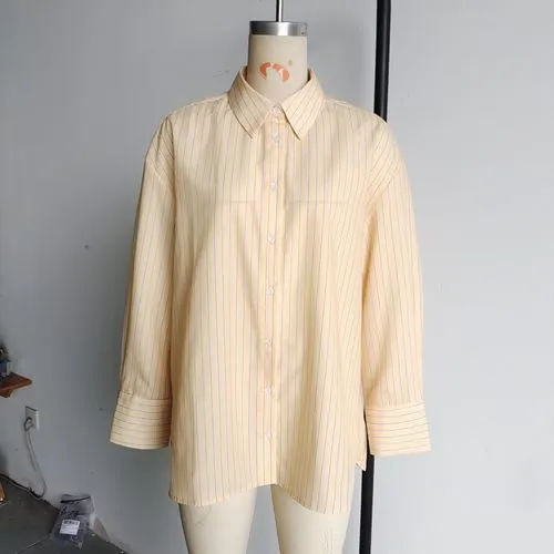 Women's Blouse Long Sleeve Blouses Streetwear Stripe