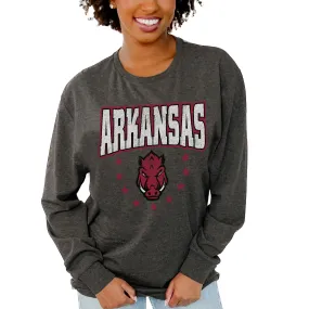 Women's Gameday Couture  Charcoal Arkansas Razorbacks Everyday Long Sleeve T-Shirt