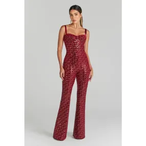 Women's Sexy Sleeveless Strap Shinning Sequins Bodycon Jumpsuit