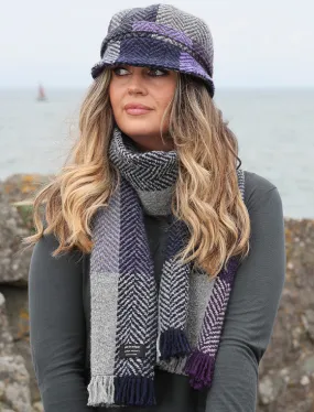 Wool Donegal Scarf - Lavender