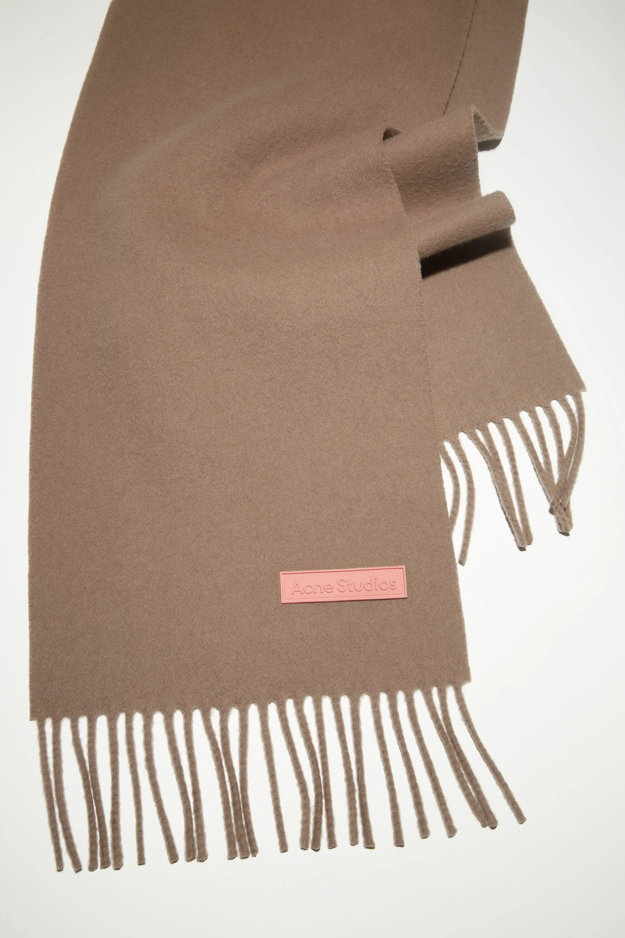 Wool scarf pink label - Narrow