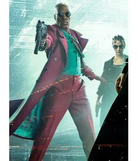 Yahya Abdul-Mateen II The Matrix Resurrections Pink Coat